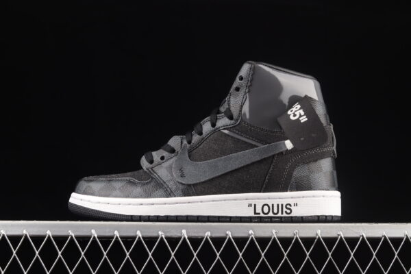 Air Jordan 1 BLACK OFF-LOUIS LV